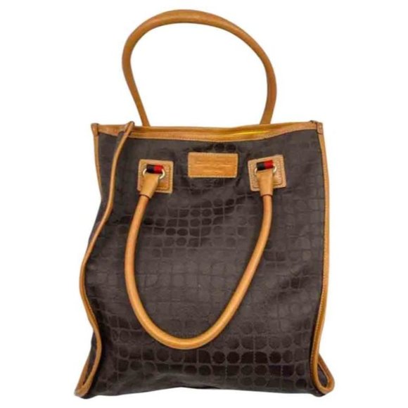 KATE Spade Women's Large Brown Fabric Tote Bag - Picture 1 of 13